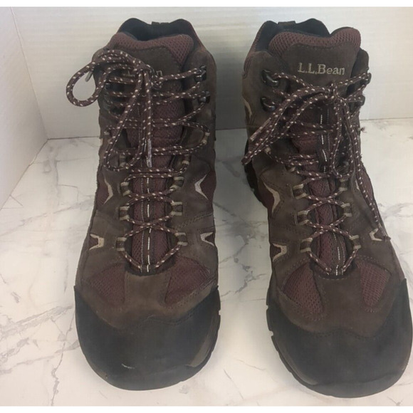 LL Bean Brown Lace Up Hiking Trail Boots Shoes Men\'s Size 12 main image 3